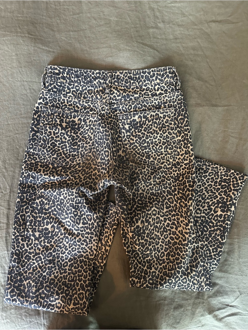 Mango Black and Cream Leopard-Print Jeans - Picture 5 of 5